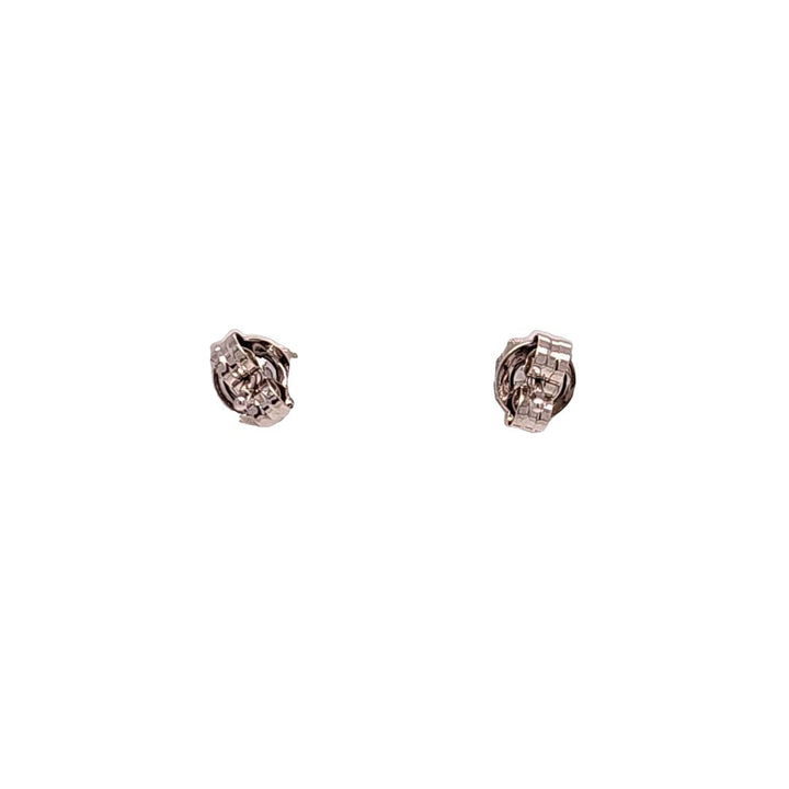 Pave Diamond Heart Stud Earrings