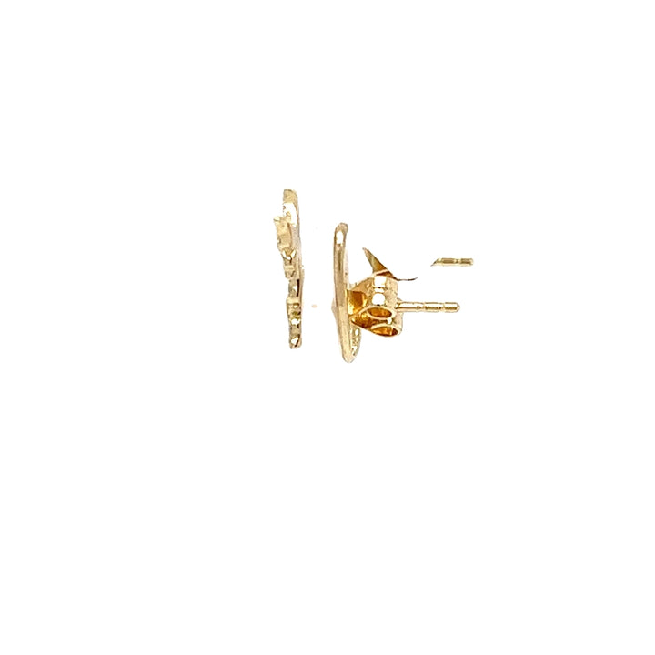 Asymmetrical Diamond Butterfly Earrings