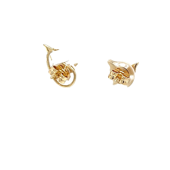 Asymmetrical Diamond Butterfly Earrings