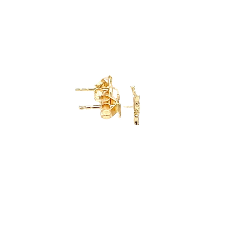 Asymmetrical Diamond Butterfly Earrings