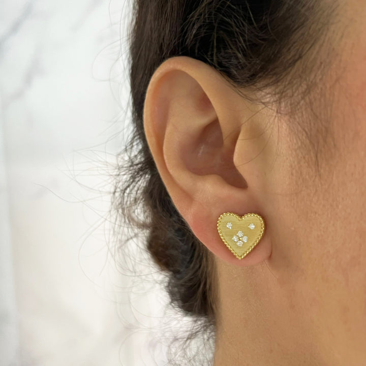 Venetian Princess Heart Earrings