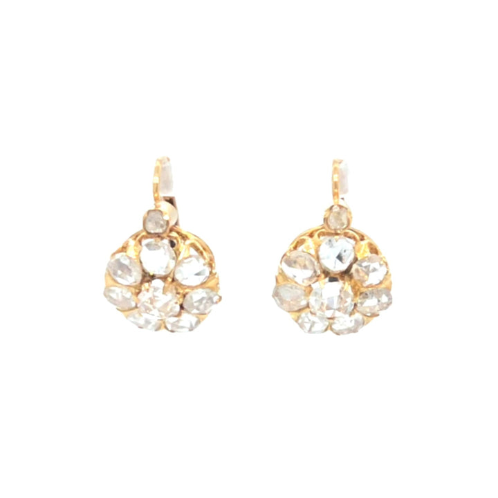 Antique Diamond Drop Earrings