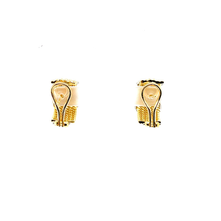 Tiffany & Co Jean Schlumberger 18K Yellow White Gold X Earrings