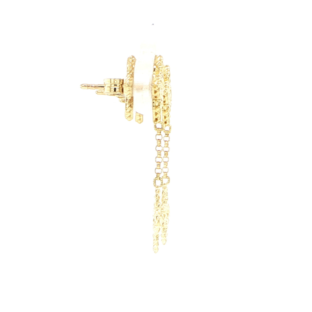 Roberto Coin Love in Verona 18K Yellow Gold Flower Drop Earrings