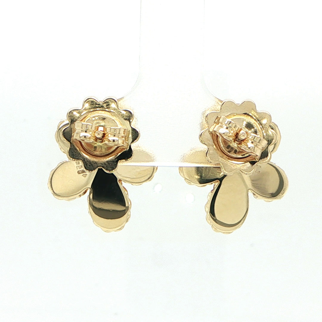 Roberto Coin Jasmine Flower Stud Earrings