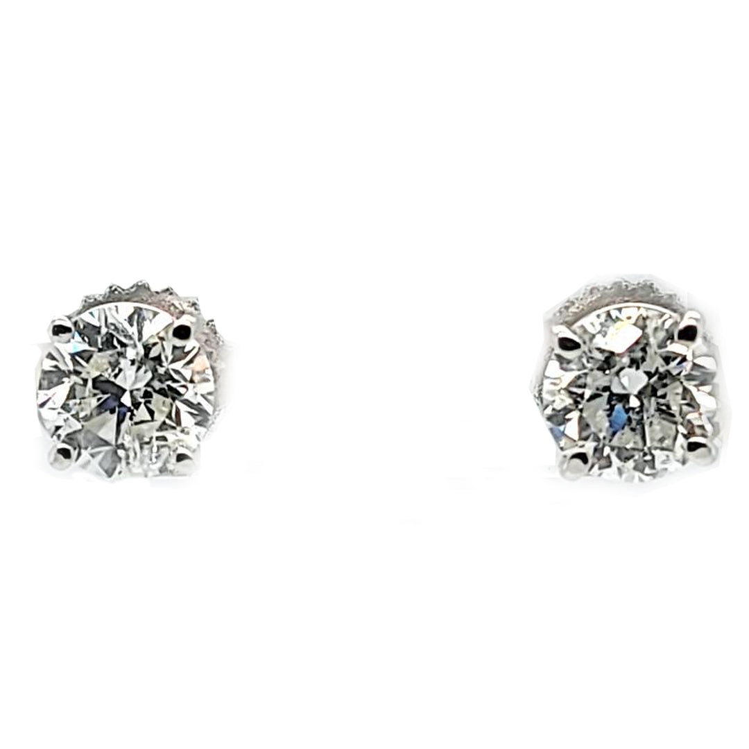 1.62 Carat Diamond Stud Earrings