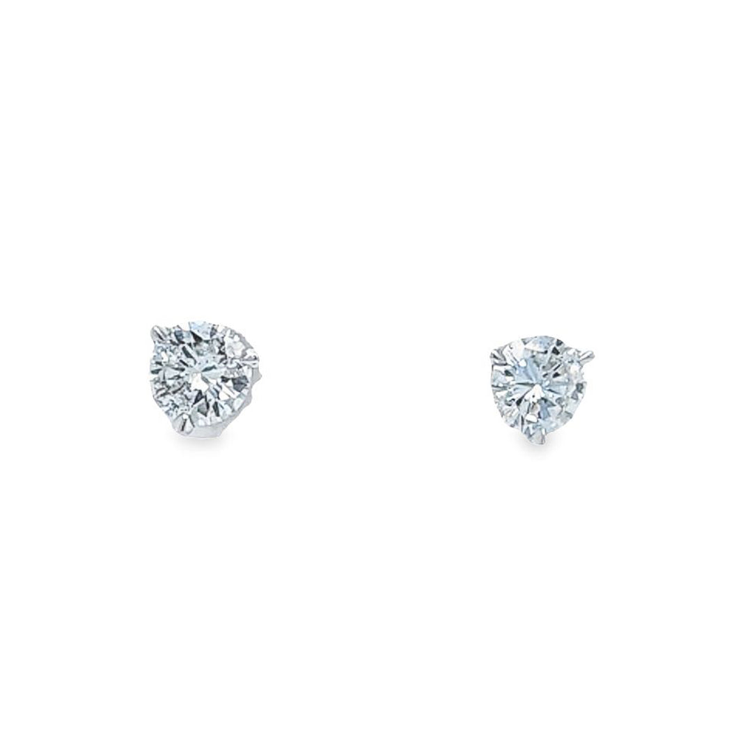 1.06 Carat Diamond Stud Earrings