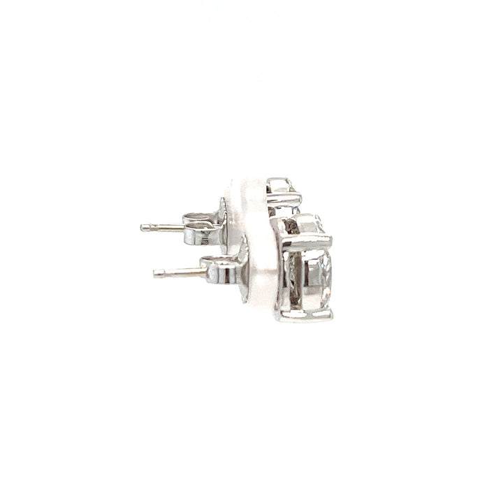 Diamond Cluster Stud Earrings