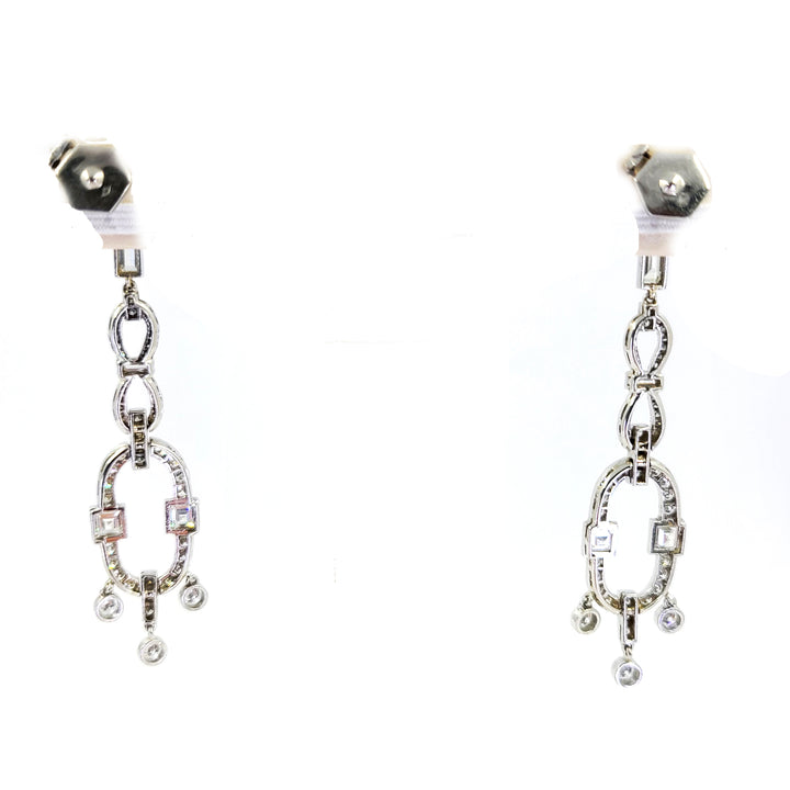 Art Deco Diamond Drop Earrings