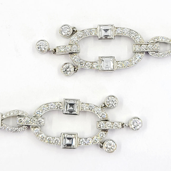 Art Deco Diamond Drop Earrings