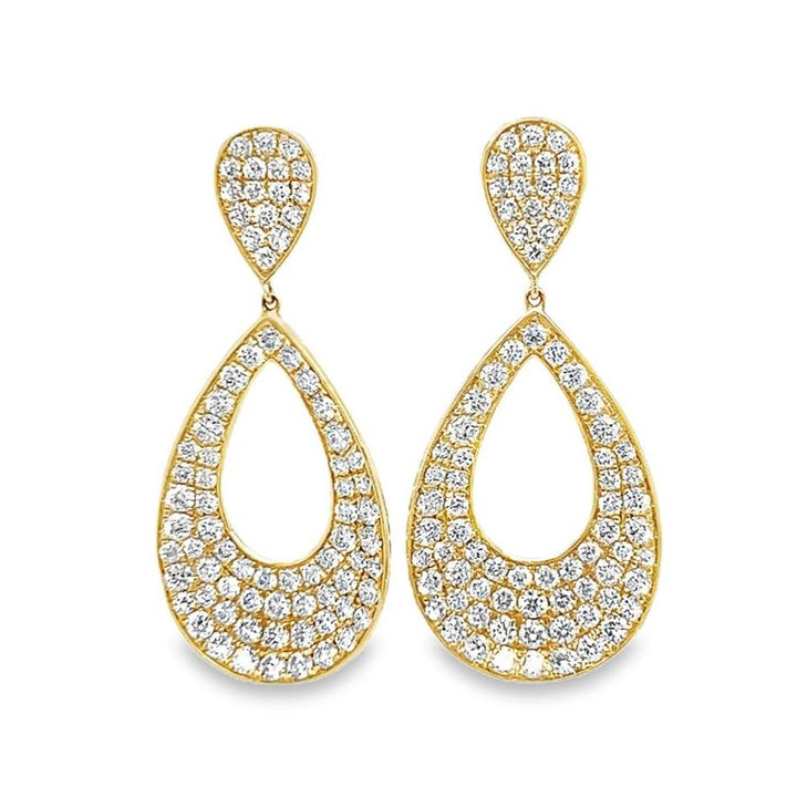 Diamond Pave Drop Earrings