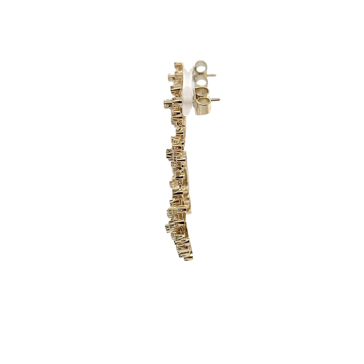 H. Stern 18K Noble Gold Snowflake Drop Earrings