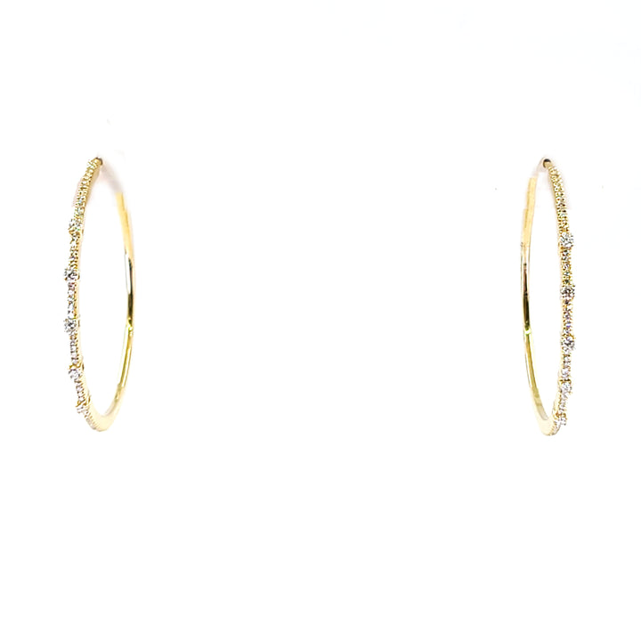 Diamond Hoop Earrings