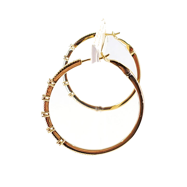 Diamond Hoop Earrings