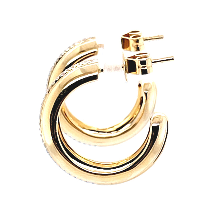 Diamond Hoop Earrings