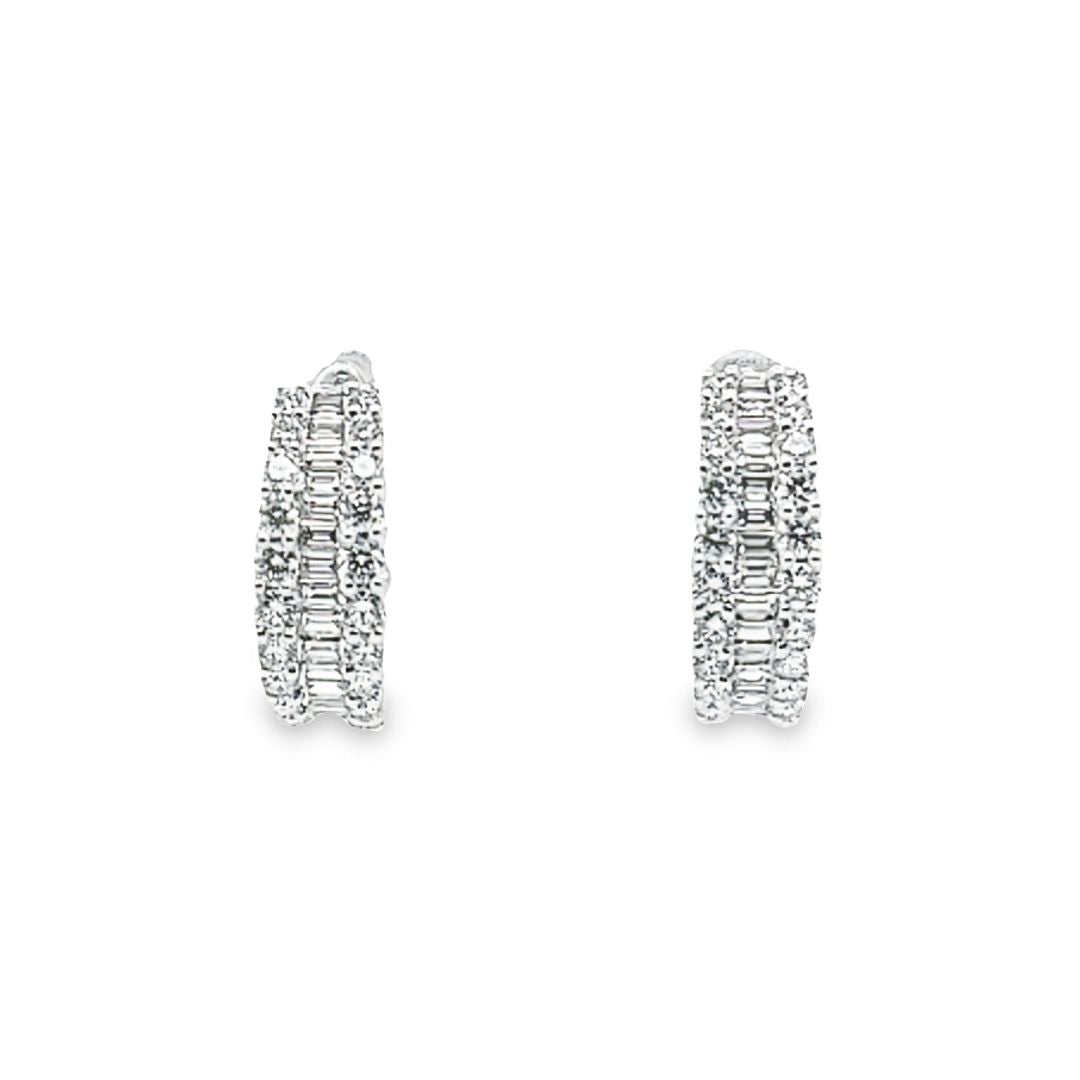 Diamond Hoop Earrings