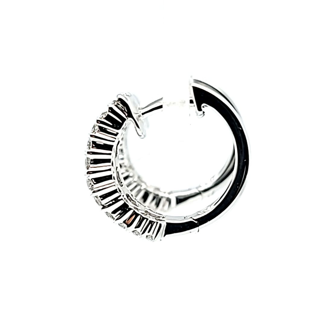 Diamond Hoop Earrings