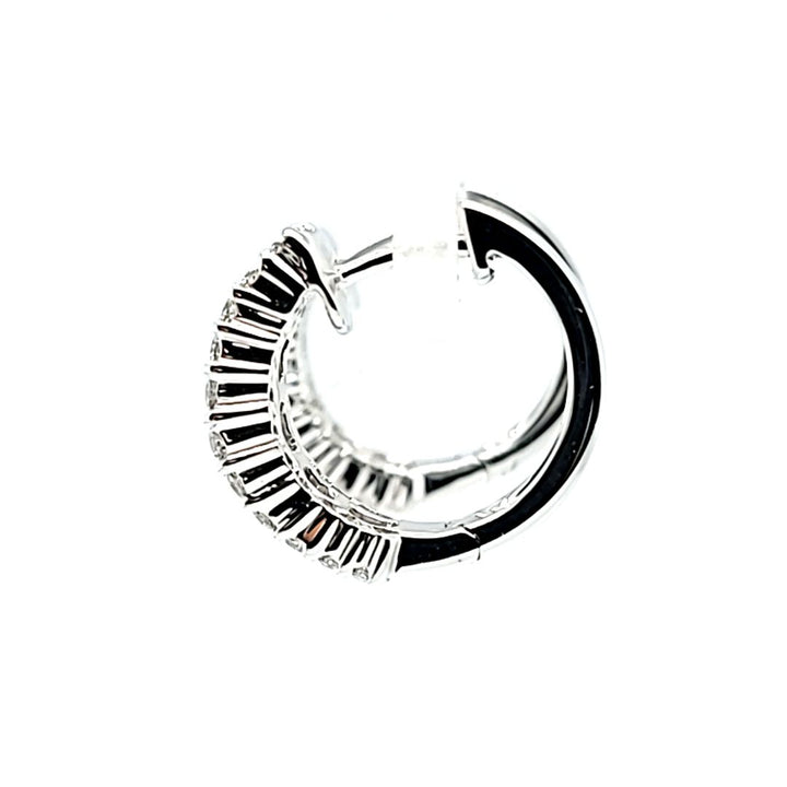 Diamond Hoop Earrings