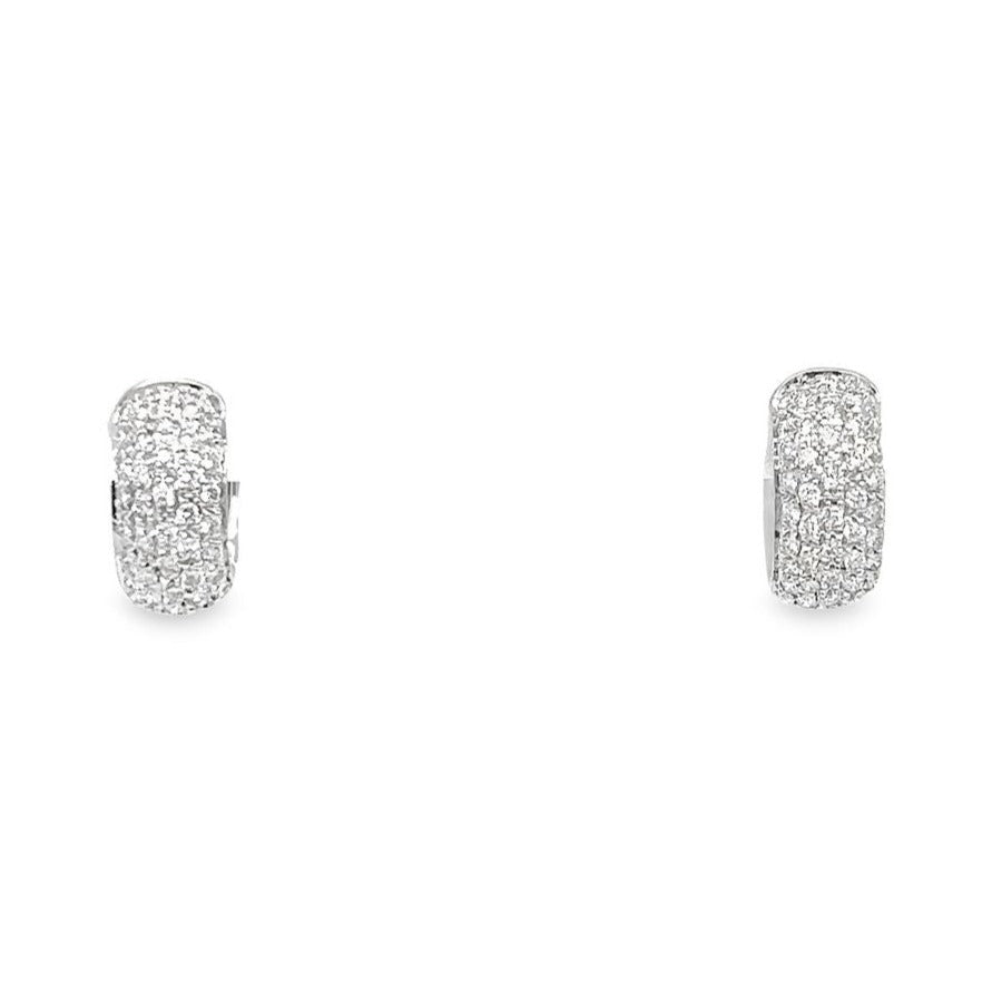 Micropave Diamond Huggies