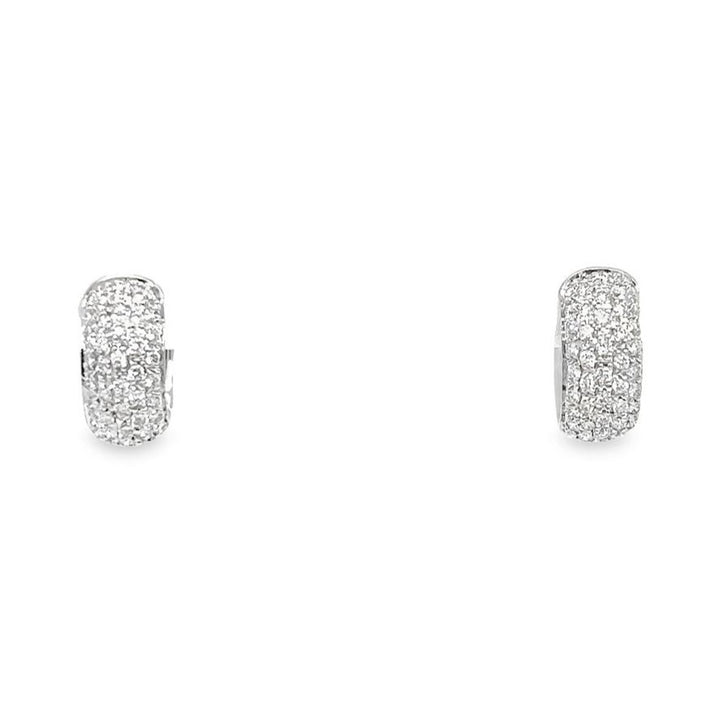 Micropave Diamond Huggies