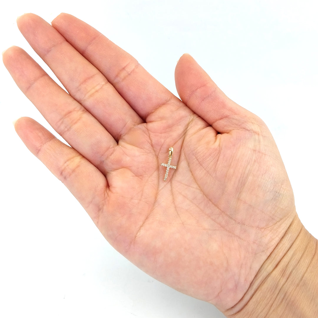 Small Diamond Cross Pendant