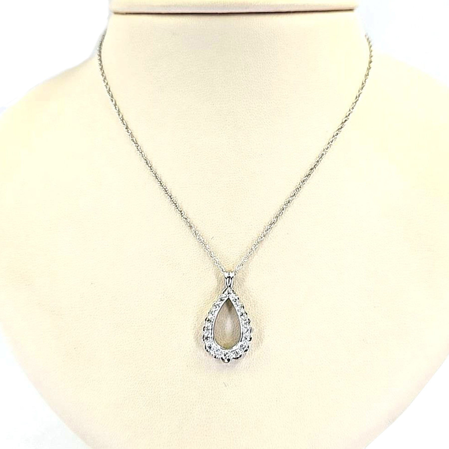 Vintage Pear Pendant Setting In Sterling Silver. Handmade, Pre-notched, 14x9mm. CP5037SS. Perfect For Your Favorite Stone.