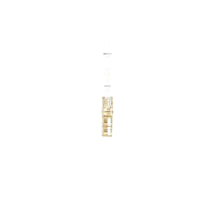 14K Yellow Gold Diamond Cross Pendant