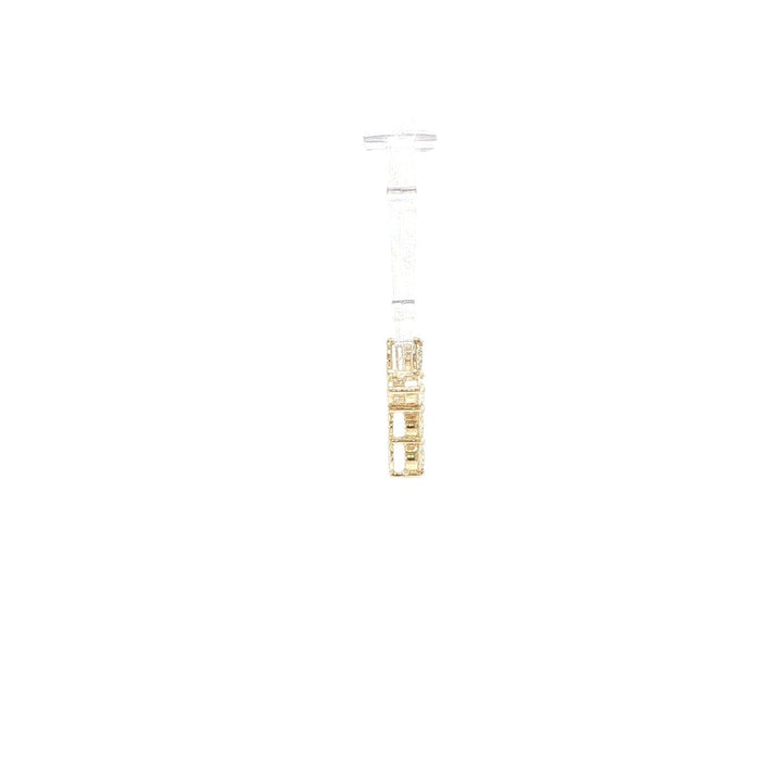 14K Yellow Gold Diamond Cross Pendant