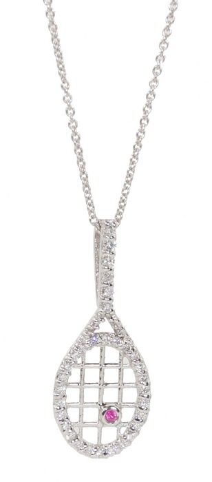 Tennis Racket Necklace