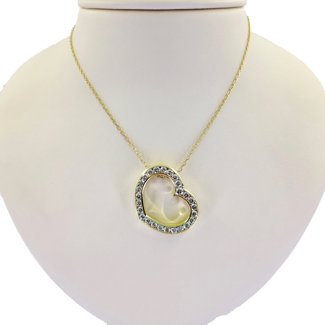 Diamond Heart Pendant Necklace