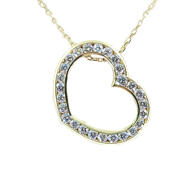 Diamond Heart Pendant Necklace