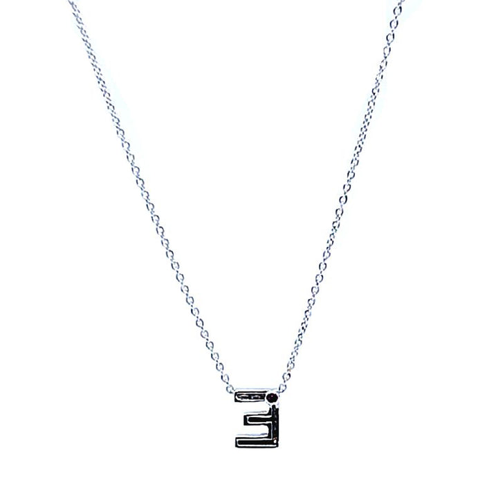 Tiny Initial ''E'' Necklace