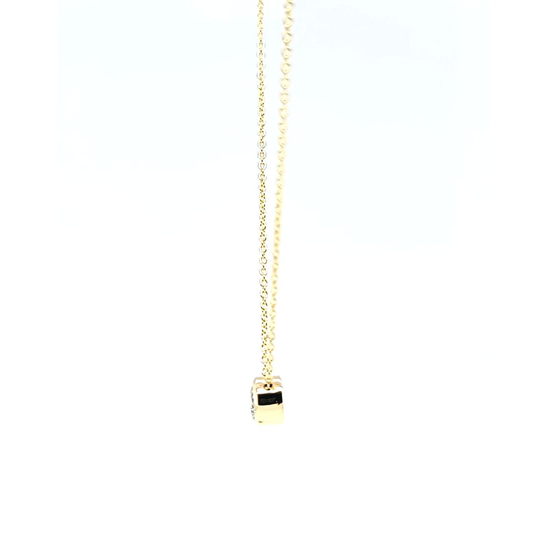 0.50 Carat Bezel Set Diamond Solitaire Necklace