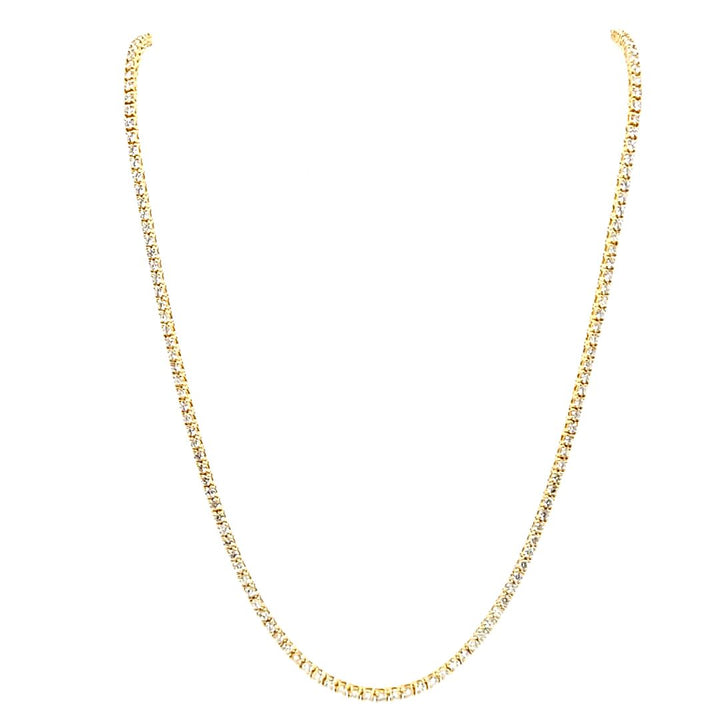 Collar de línea de diamantes