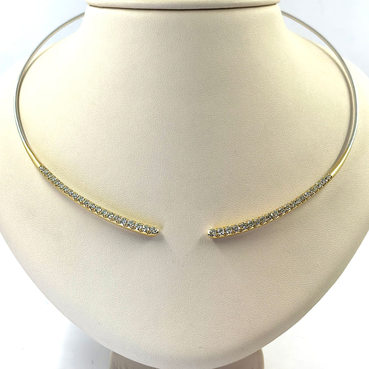 Open Collar Diamond Necklace