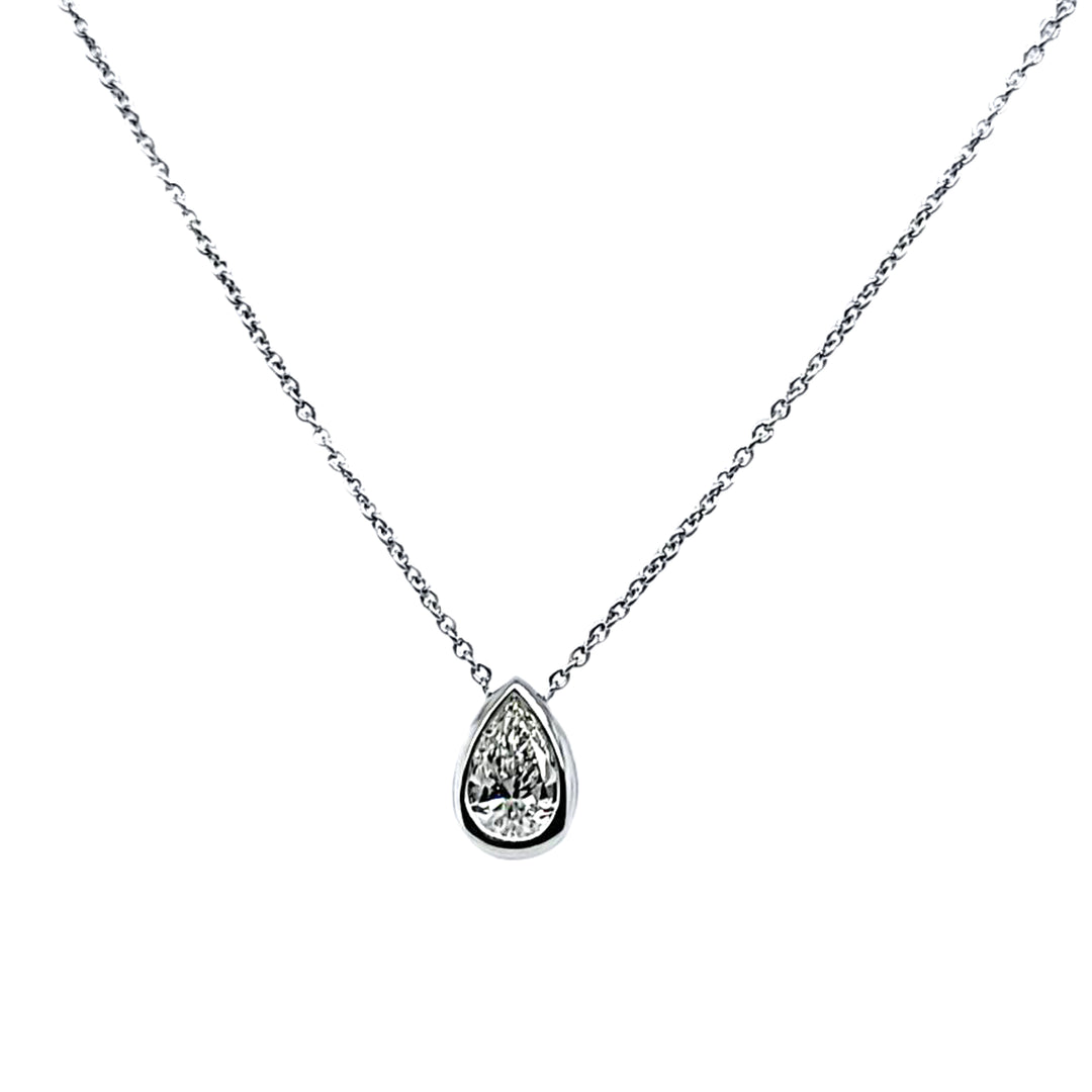 Tiny Treasures Diamond Pear Shape Necklace