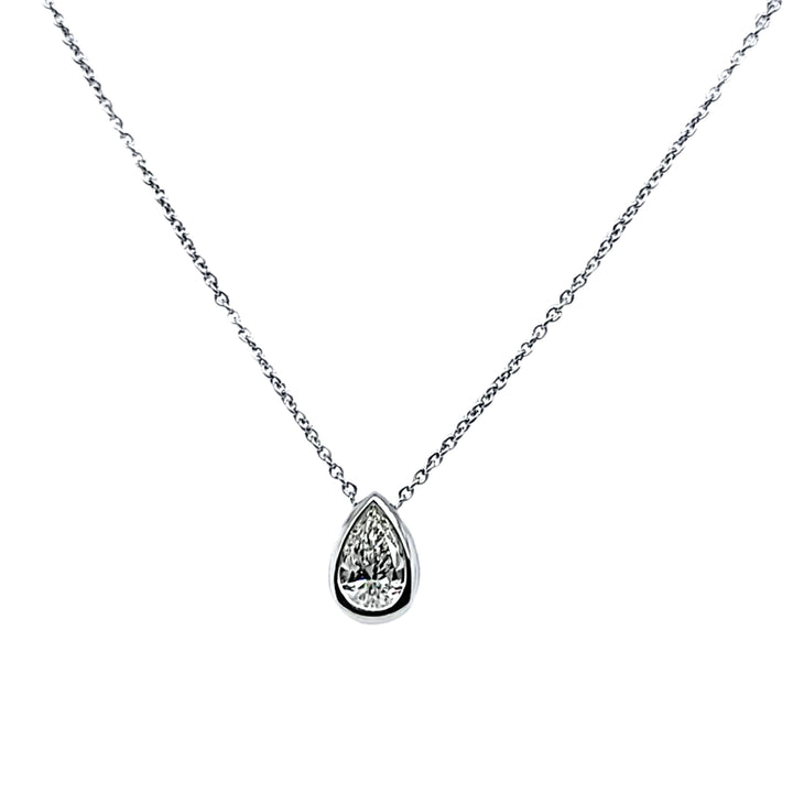 Tiny Treasures Diamond Pear Shape Necklace