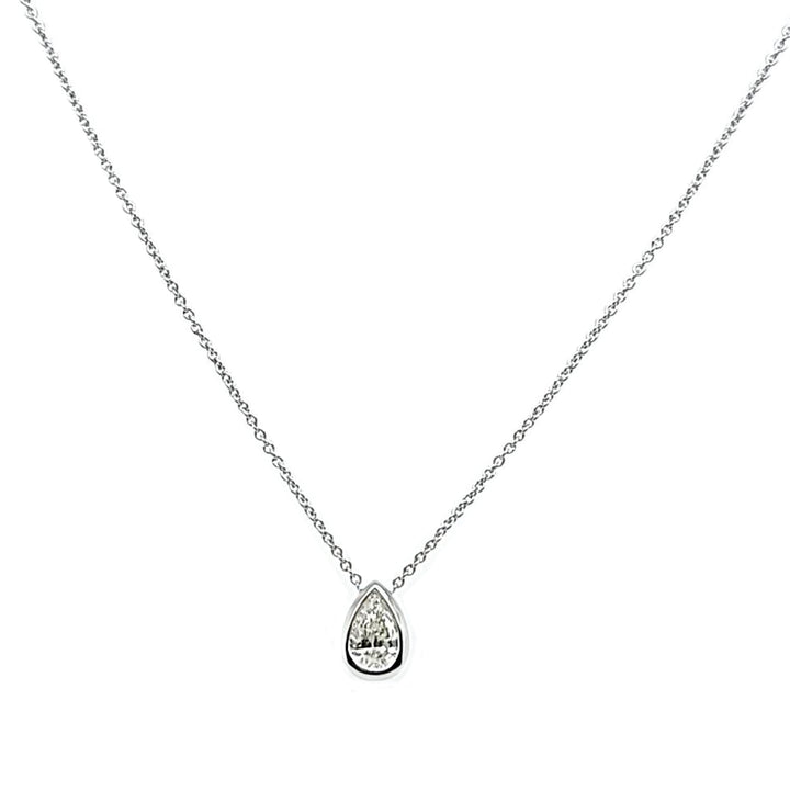 Tiny Treasures Diamond Pear Shape Necklace
