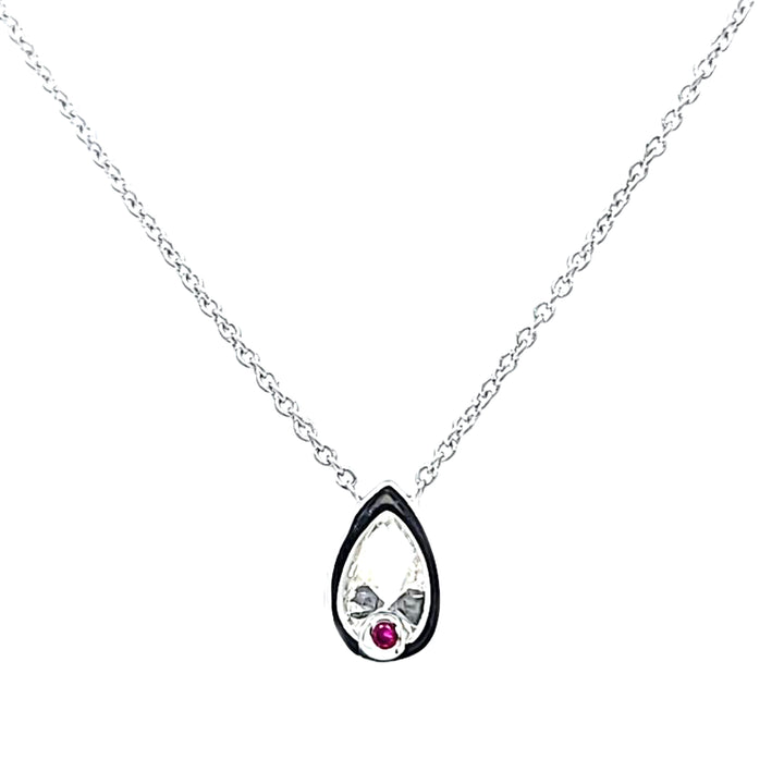 Tiny Treasures Diamond Pear Shape Necklace