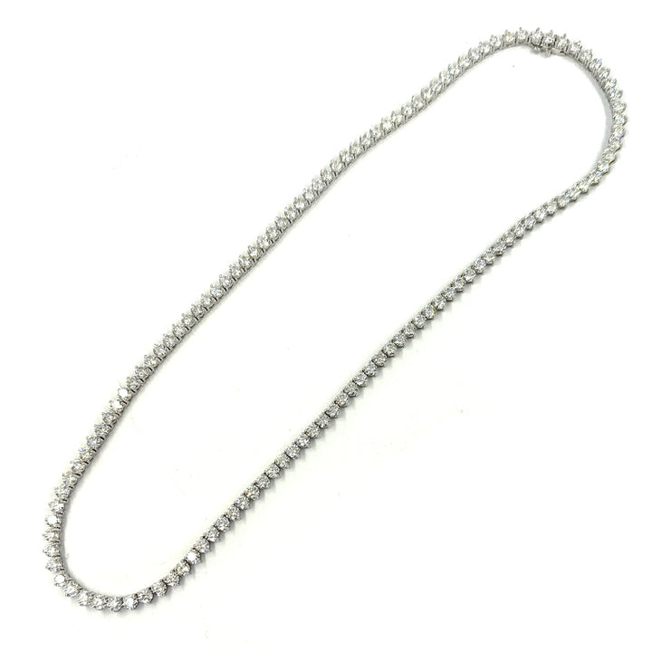 22.55 Carat Diamond Tennis Necklace