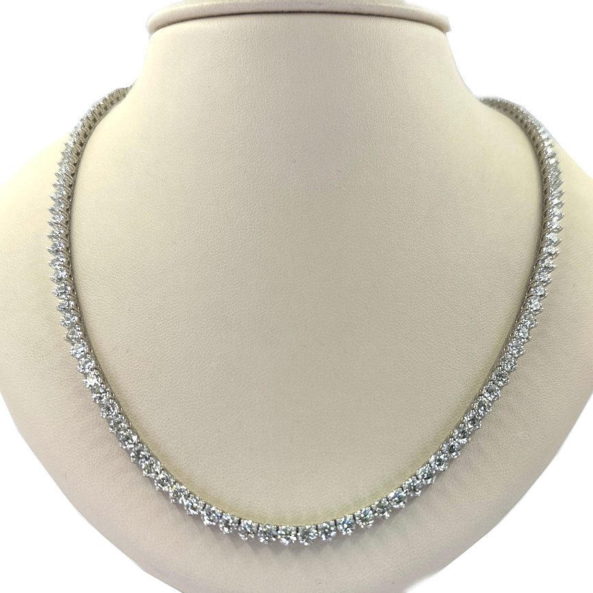 22.55 Carat Diamond Tennis Necklace