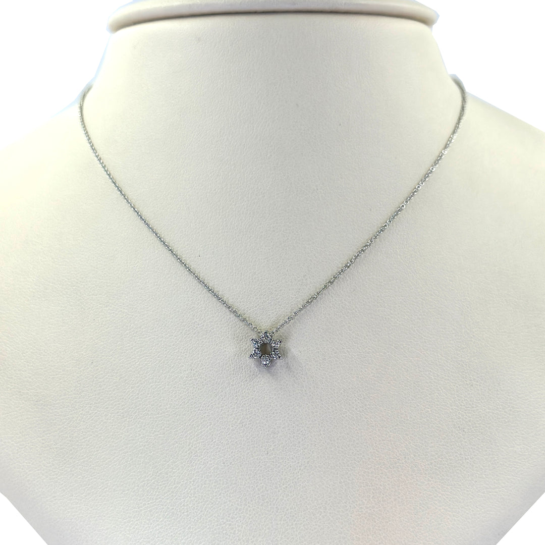 Tiny Treasures Diamond Star of David Necklace