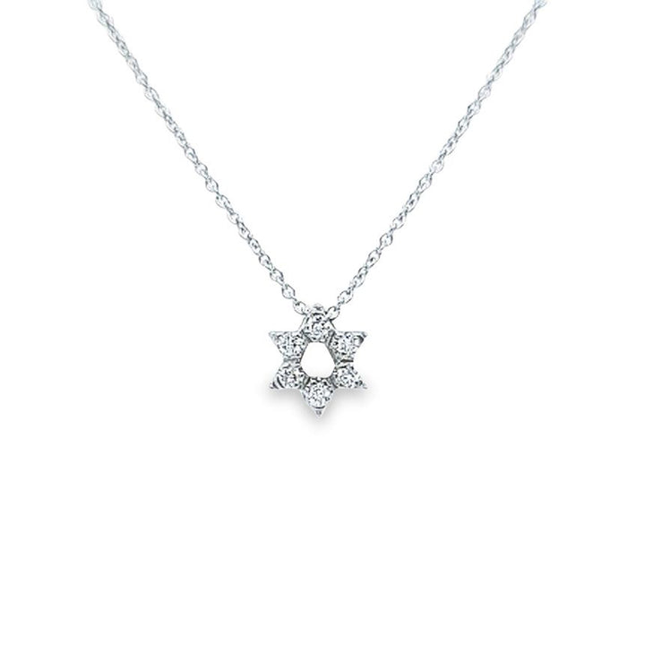 Tiny Treasures Diamond Star of David Necklace