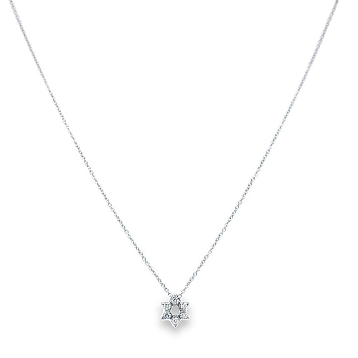 Tiny Treasures Diamond Star of David Necklace