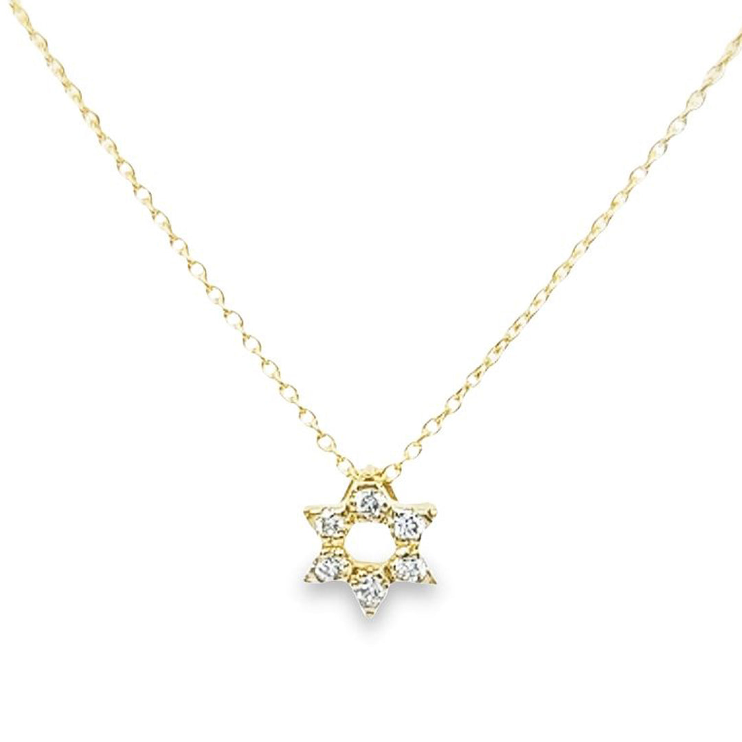 Tiny Treasures Diamond Star of David Necklace