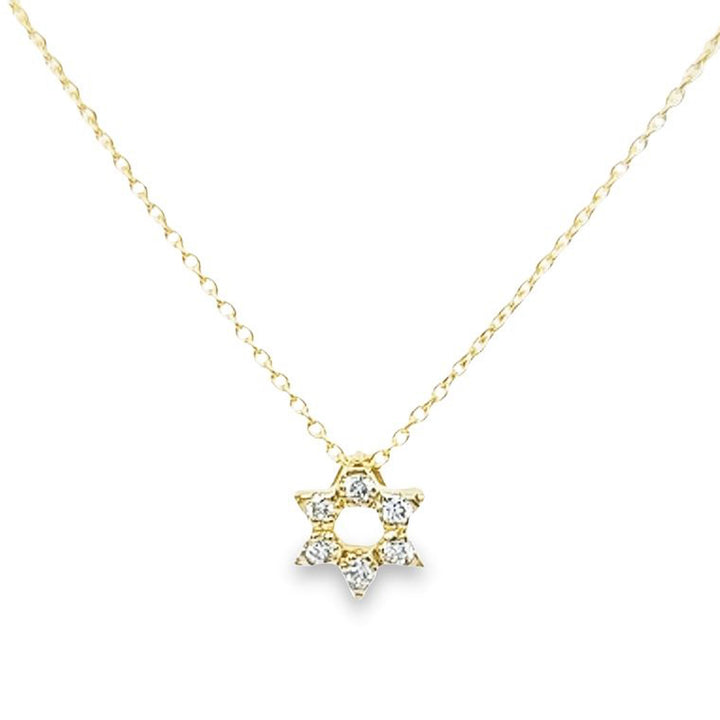 Tiny Treasures Diamond Star of David Necklace