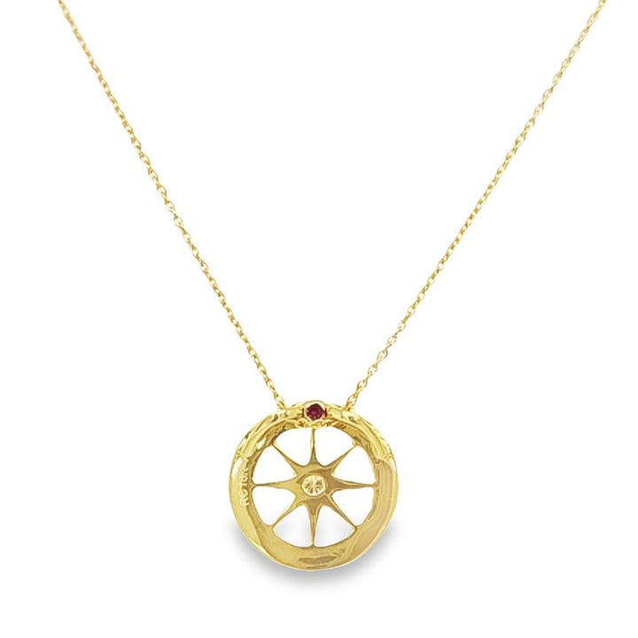 Diamond Tiny Treasures Compass Necklace
