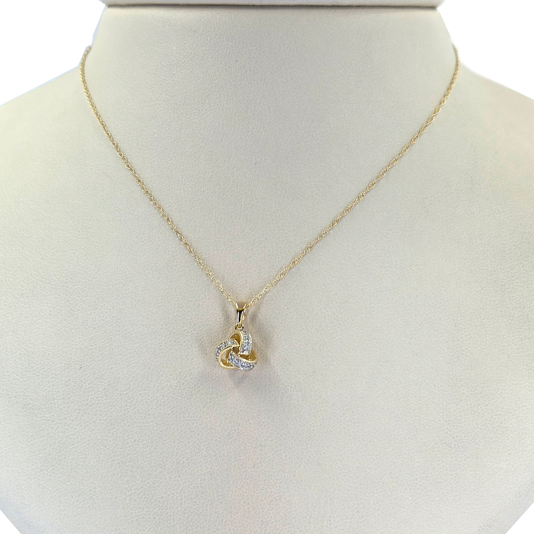 Diamond Knot Necklace