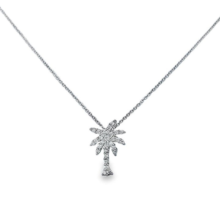 Diamond Palm Tree Necklace
