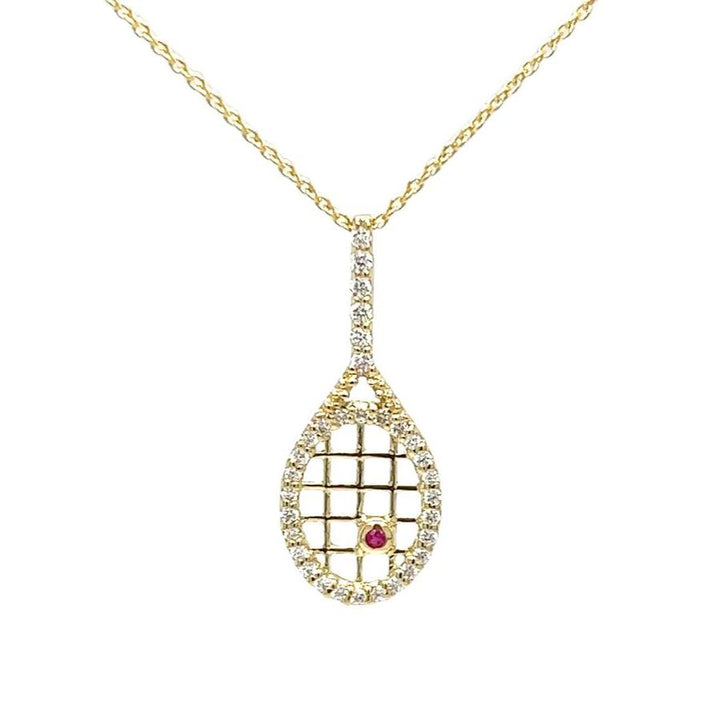 Tennis Racket Necklace